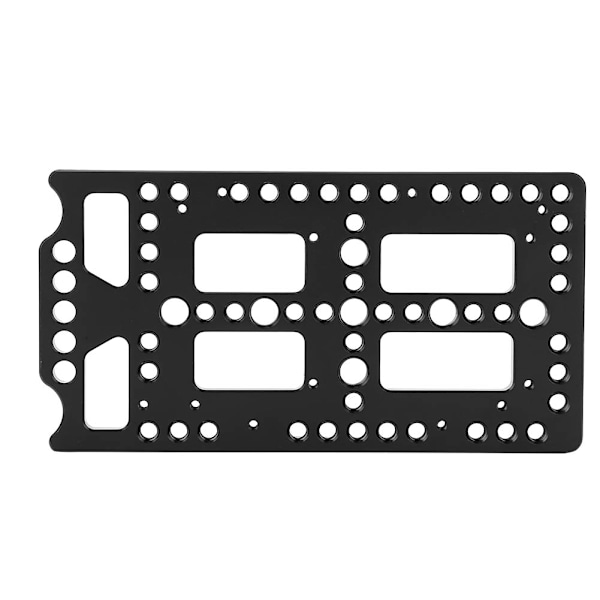 Batterifäste i aluminiumlegering med hålmönster för DSLR-kameratillbehör
