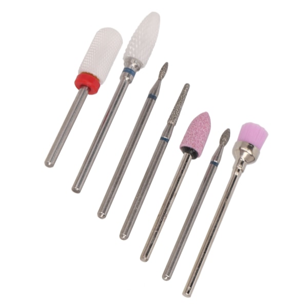 Nail Art Revolution, 7 st Keramiska Borrbitar Set För Formning Och Klippning, Professionella Verktyg Resistenta Mot Värme Och Korrosion, Lättrengjorda Och