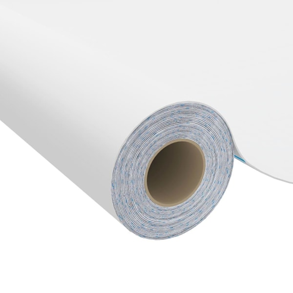 vidaXL Dekorplast vit 500x90 cm PVC Vit