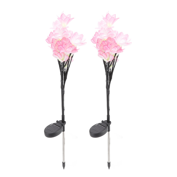 Vattentäta solcellsblommor utomhus LED solcellslampor trädgård