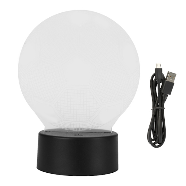 Innovativ 3-dimensionell LED-fotbollslampa med 7 nattljus