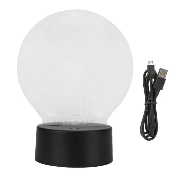 Nattljus Innovativ 3-dimensionell LED-fotbollslampa med 7