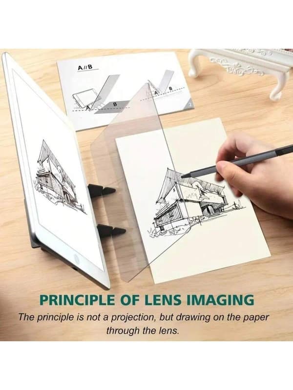1 st optisk ritplatta bärbar optisk ritbräda bildritplatta ritprojektor optisk ritbräda