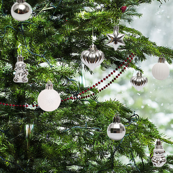 34pcs Christmas Ball Ornaments for Christmas Tree Decorations