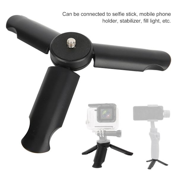 Mini skrivbordsstativ för selfiestick monopod stabilisator med 1/4-tums skruv för kamera