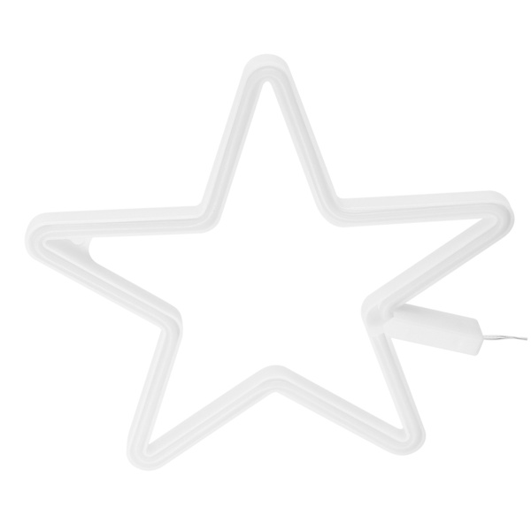 Stjärnformad LED-ljus neon skylt neonljus för födelsedagsfest vardagsrum USB/batteridriven