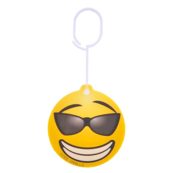 Doftgran Till Bilen Luft Freshener Emoticon COOL VANILLA Gul