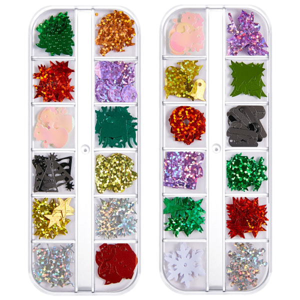 Colored Sequins Nails Art, Glitters Thin Paillette Flakes