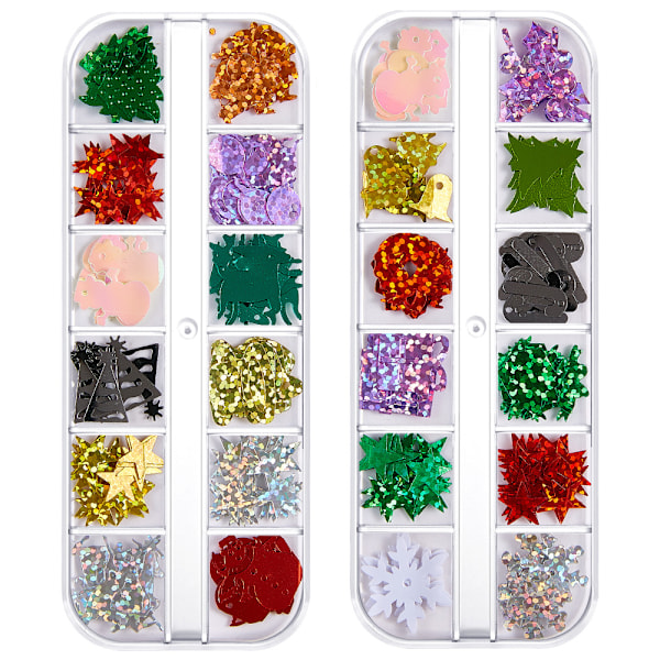 Colored Sequins Nails Art, Glitters Thin Paillette Flakes