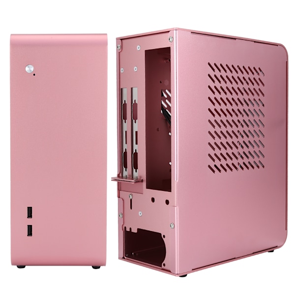 U110 Helt Aluminium Datorchassi Mini Litet Stationär Datorfodral för ITX