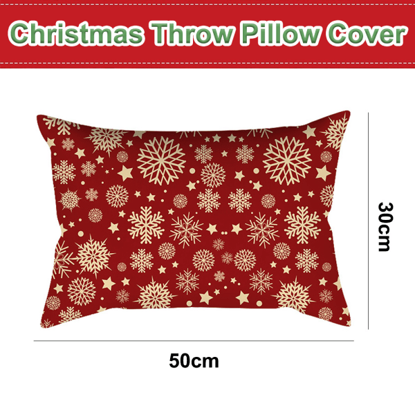 Christmas waist pillowcase Long throw pillow home cushion cover