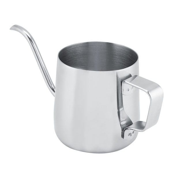 250 ml rostfritt stål gåshals smal pip kaffedroppkanna