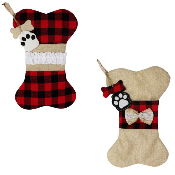 Pet Dog Christmas Stockings, Fireplace Tree Christmas Decoration