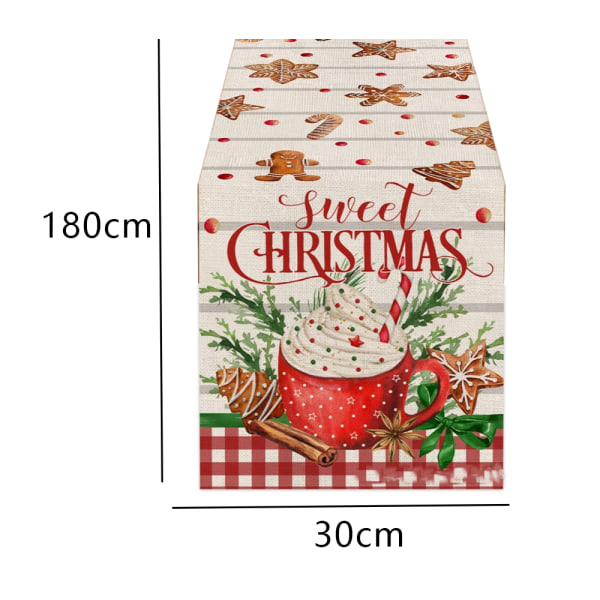 Christmas table flag, linen table  mat, Christmas decoration