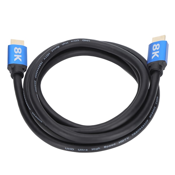 8K Kabel 1,8 Meter Högupplöst Multimediagränssnitt HD 48Gbps Konverteringskabel för Dator TV