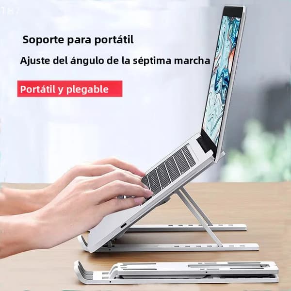 Vikbart laptopställ i aluminium för PC, MacBook Air Pro, tillbehörshållare för dator