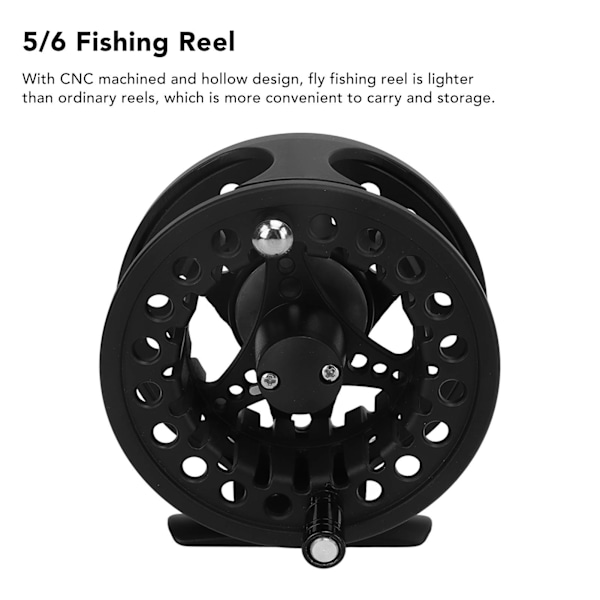 Angler's Delight, 5/6wt Rulle med Ergonomisk Knoppdesign för Bred Användning i Sötvatten
