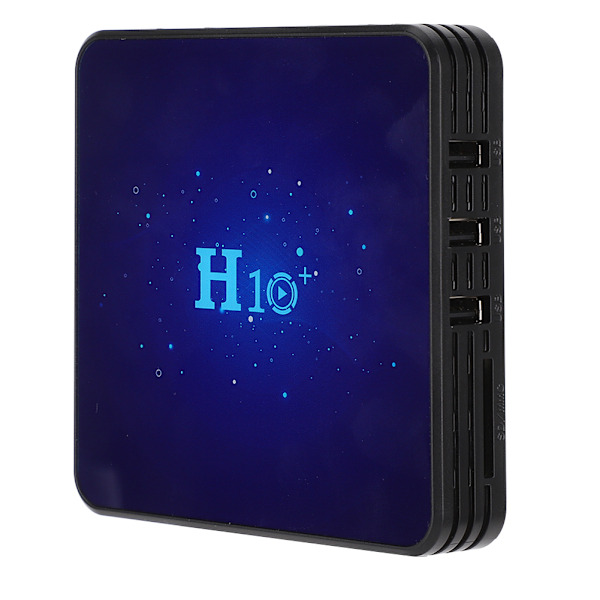 H10+ Net Player Internet TV-box Dubbelfrekvens Digital Display för Android 9.0 100–240V 2+16 AU-kontakt