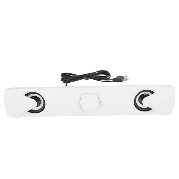 SADA V‑110 Trådbunden Tung Bas Hem Soundbar Skrivbord Liten Subwoofer Högtalare Vit
