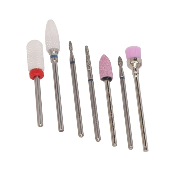 Nail Art Revolution, 7 st Keramiska Borrbitar Set För Formning Och Klippning, Professionella Verktyg Resistenta Mot Värme Och Korrosion, Lättrengjorda Och