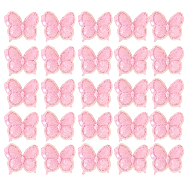 25 Pcs Mesh Butterfly Accessories DIY Lace Girl Hair