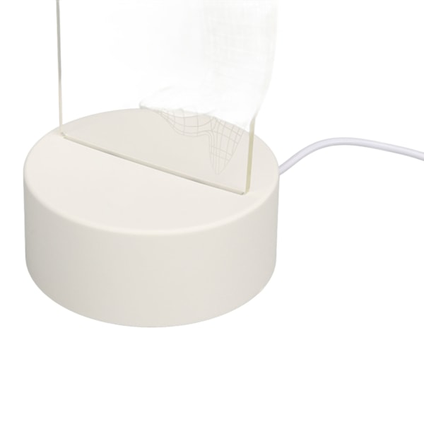 3D Innovativ Nattlampa USB Skrivbordslampa Sänglampa för Vardagsrum Sovrum Delfin