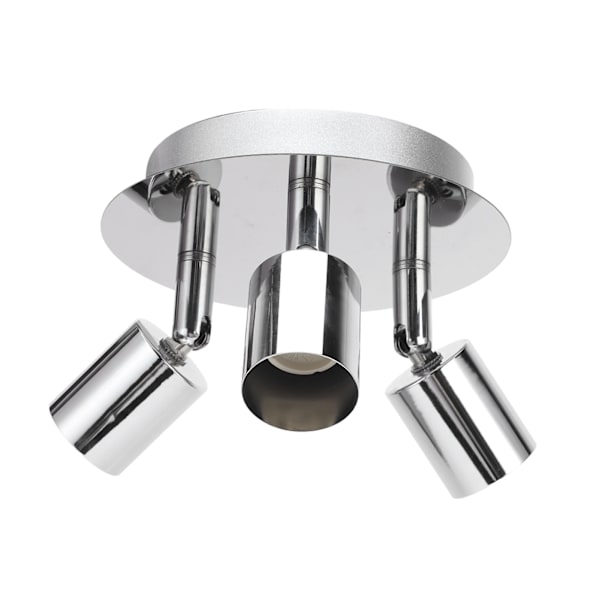 Lampfäste 3 Huvud Cirkelform Modern Enkel GU10 Bas Flexibel Rotation Ljusfäste för Sovrum 85‑265V