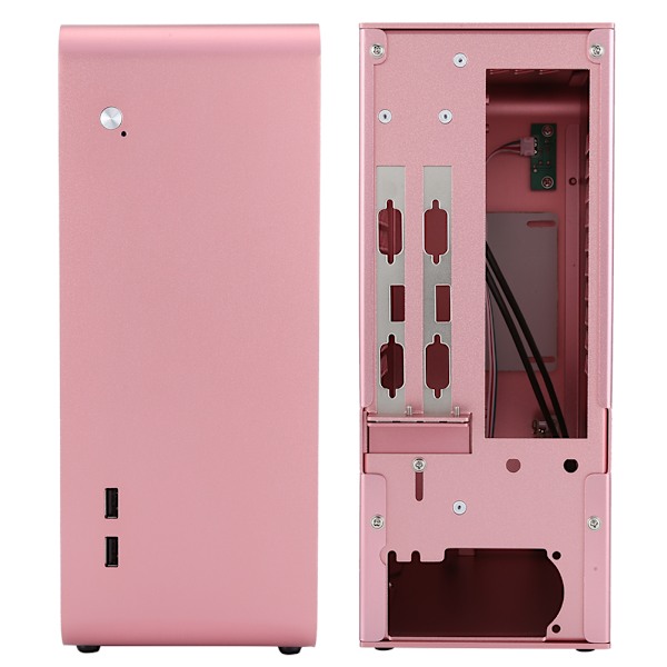 U110 Helt Aluminium Datorchassi Mini Litet Stationär Datorfodral för ITX