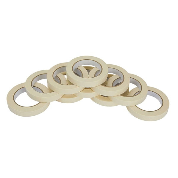 Maskeringstejp 10-pack Allmänt bruk Beige Vit Färg, 0,98