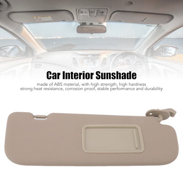 Solskydd för bil 852103X000TX Beige Inredning Solskydd Solskydd Ersättning för Hyundai Elantra 2011‑2015 Höger