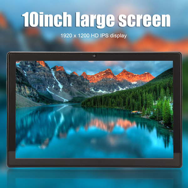 10-tums Tablet 6G RAM 128G ROM 1920x1200 IPS-skärm Silvergrå 4G Samtalstablet för Android 11 100‑240V EU-kontakt
