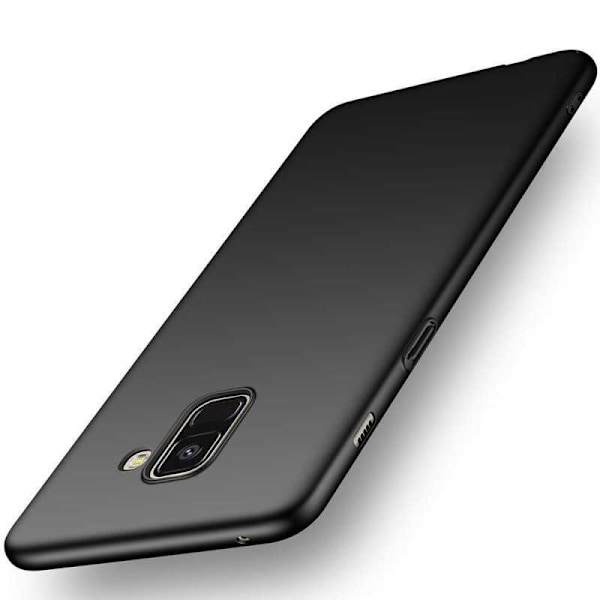 Samsung A8 2018 Ultratunt Mattsvart Skal Basic V2 Svart