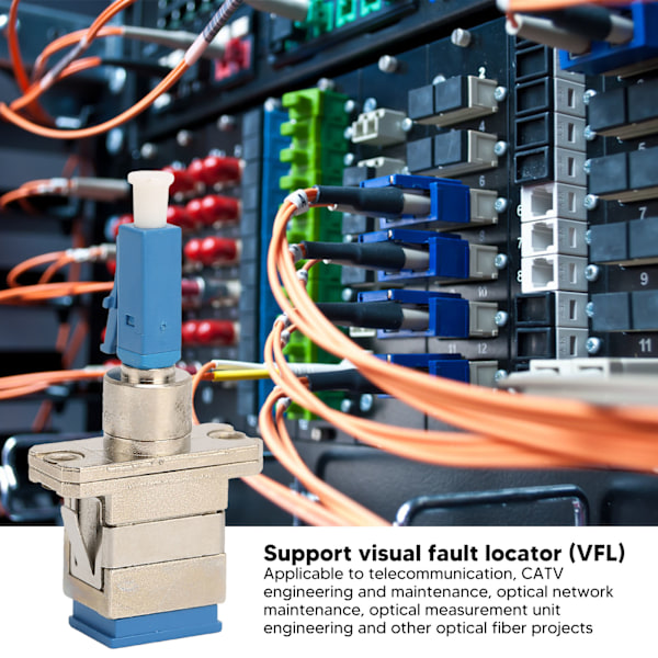 Precisionsfiberkoppling för nätverksteknik, hybrid optisk fiberomvandlare med keramisk hylsa för oavbruten överföring av optisk signal