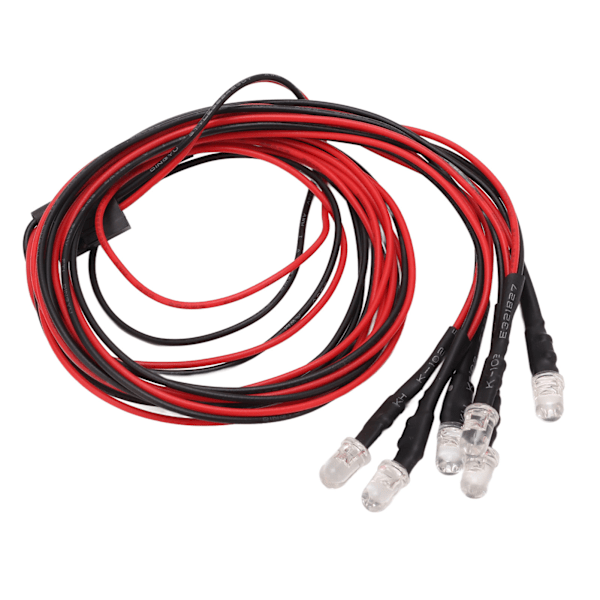 RC Bil LED Ljus Kit, Ideal Ersättning för 1/10 Skala Modeller Med Premium Material, Lätt Att Använda, Silver Metall Lampskärm för Autentiskt Utseende