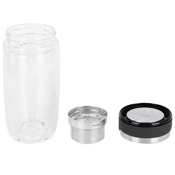 350ML Bärbar Rostfritt Stål Dubbel Glas Utomhus Bil Sport