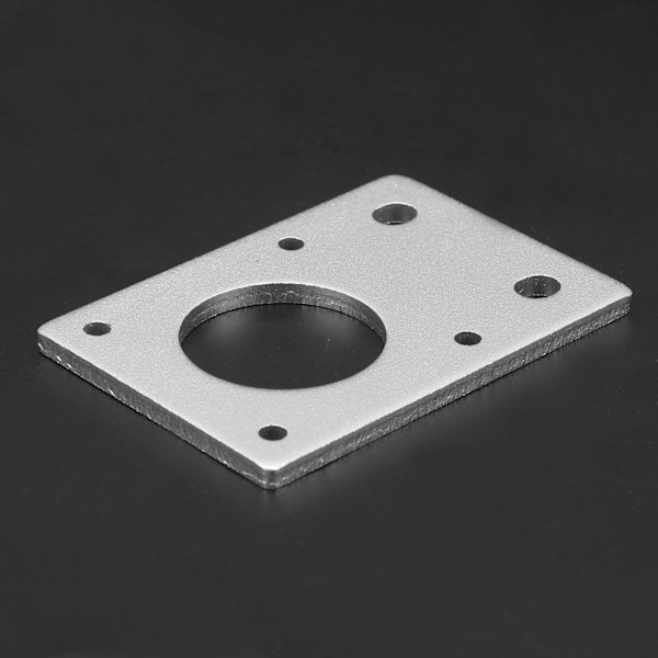 42 Steppermotorfäste Platta Aluminiumlegering Monteringsbräda för 3D-skrivare Silver
