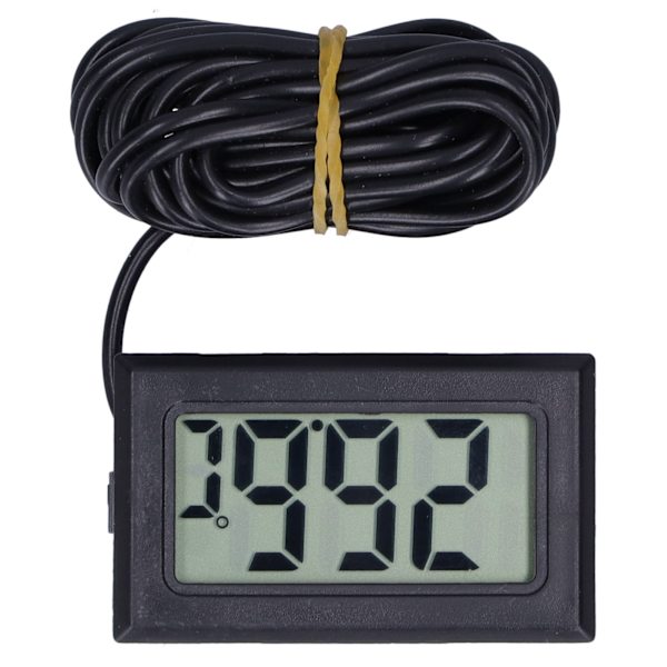 Digital Termometer Mini LCD Trådbunden Elektronisk Temperaturmätare FY13001Svart