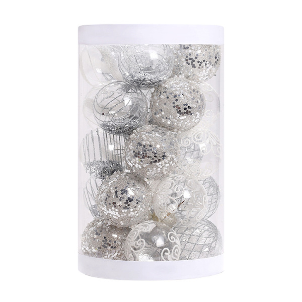 6cm Christmas Decorations, 25pcs Xmas Tree Hanging Ball Xmas