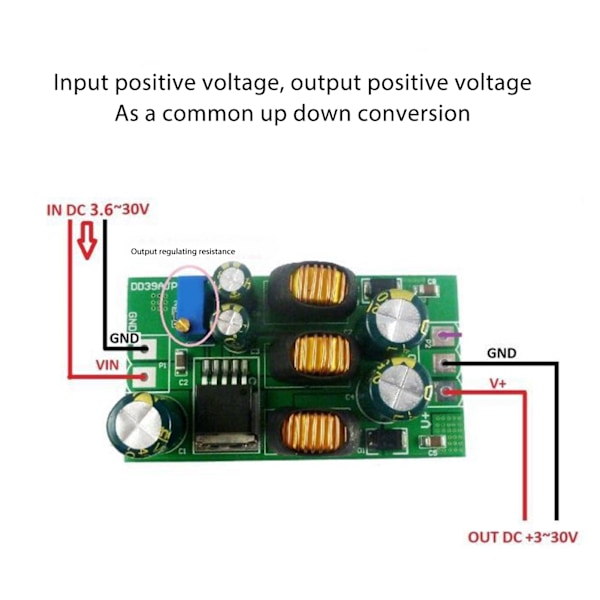Boost-Buck Converter Modul, Justerbar Dubbel Utgång Med Avancerad Mikroprocessorstyrning, Stabil Utgångsspänning För Bred Användning