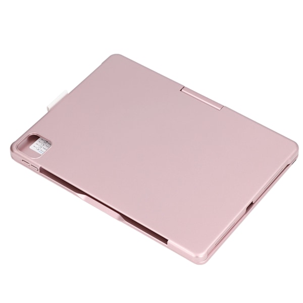 Tangentbordsfodral för iPad 11 tum 10,9 tum, 360° roterbart skyddsfodral med pekplatta och Bluetooth, bakgrundsbelyst roséguld kompatibelt med iOS-surfplatta