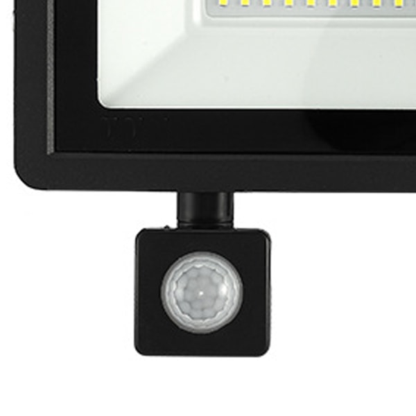 Human Sensor LED-strålkastare 50W IP66 Vattentät 6000K Utomhus