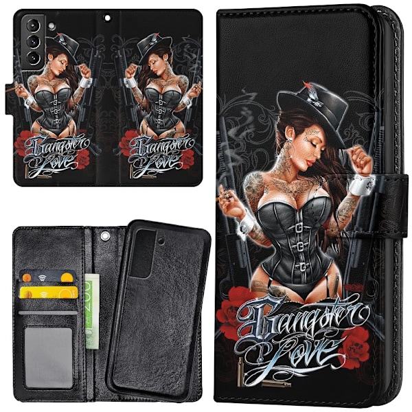 Samsung Galaxy S22 Plus - Plånboksfodral/Skal Gangster Love