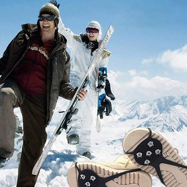 Boots Crampons, Ice Cleats Traction Snow Grips Claw Studs