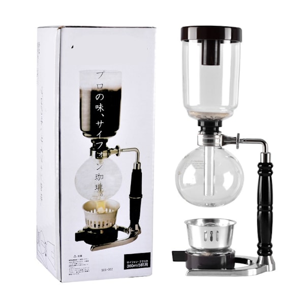Handhållen Siphon Kaffebryggare Värmebeständig Glas Kaffefilter
