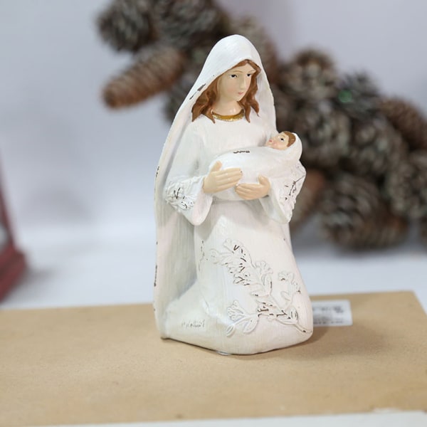 Julkrubba Figurer Prydnader Harts Figurer Traditionella