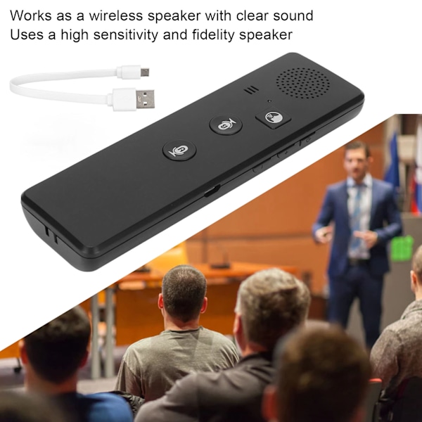 Språköversättare Multifunktionell Flerspråkig Smart Direkt Röstöversättare för Resor Shopping Möten