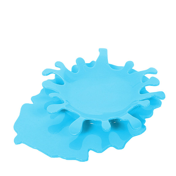 Skedstöd Hållare Silikon Ketchup Form Hållare Stänkskydd Skedstöd från Mustard Kitchen Matlagningshjälp Mugghållare Kreativ Blue