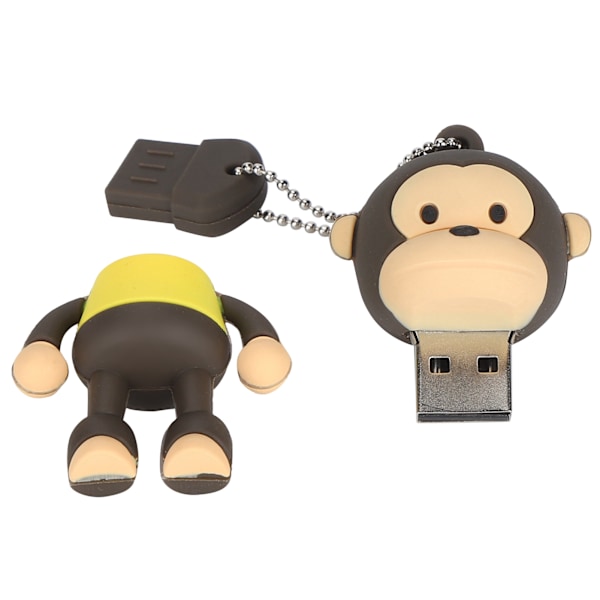 USB-minne Intressant Tecknad Apa Portabel Lagring Minnessticka för PC Tablet 16GB