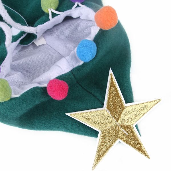 Pet Christmas Costume Puppy Xmas Cloak,for Cats and Small to