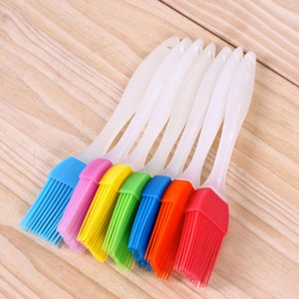 3-pack Silikonpensel för matlagning , brödpensel , bakpensel multifärg